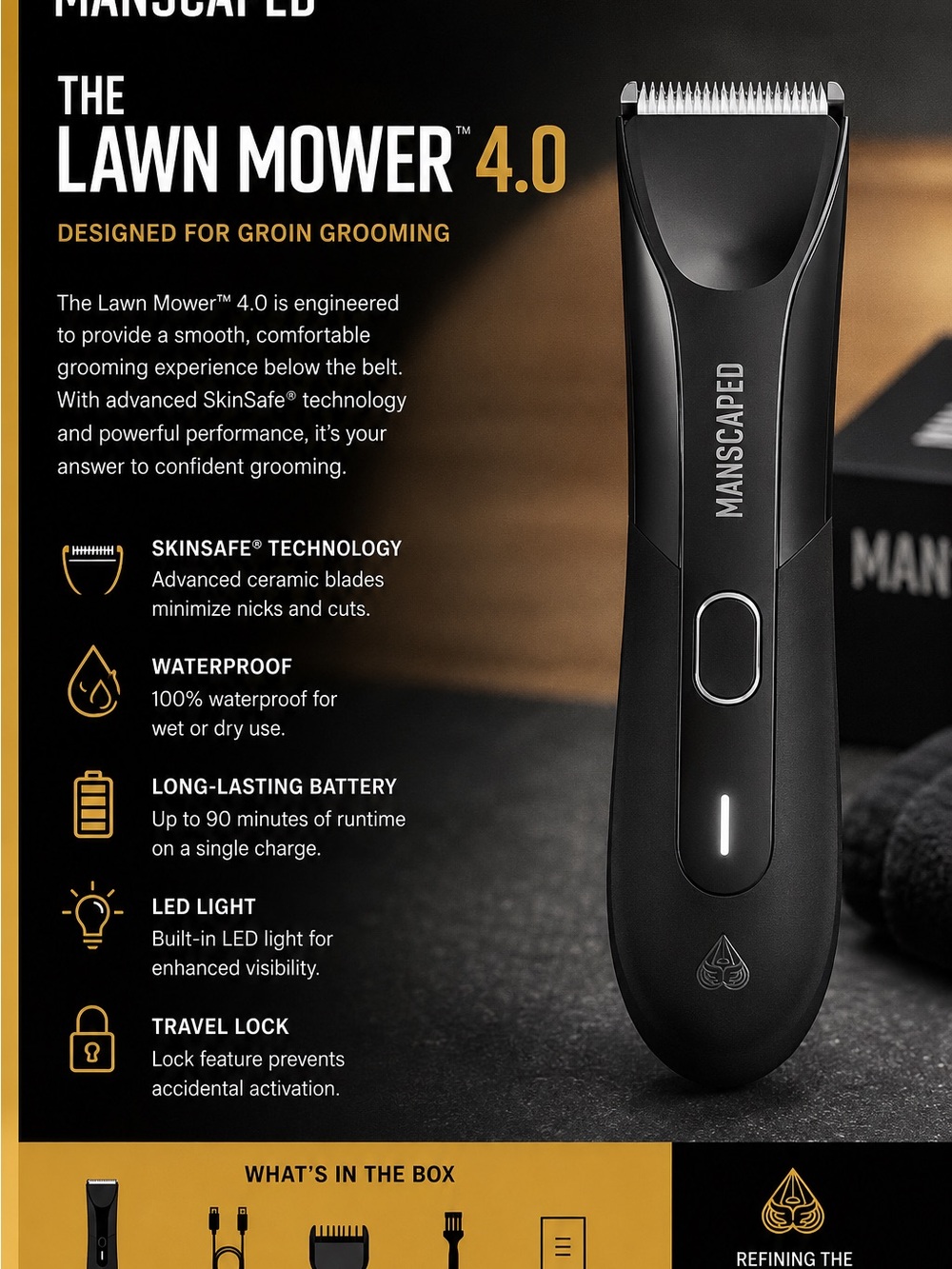 The Lawn Mower 4.0 Electric Trimmer – Black